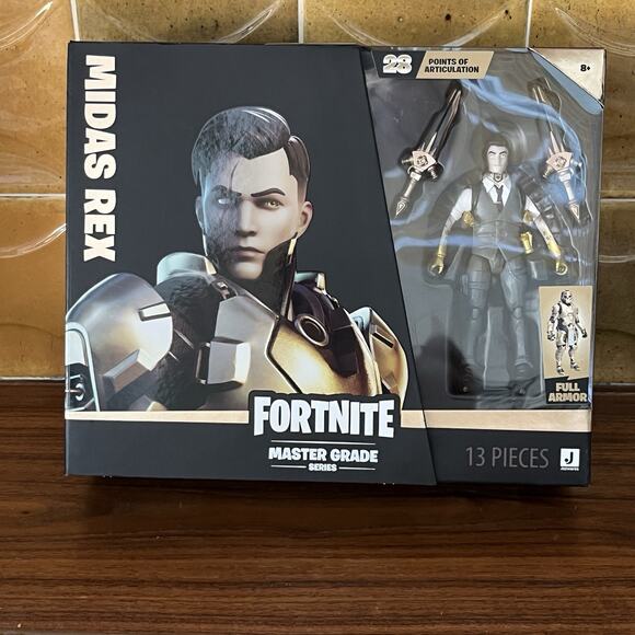 Fortnite Master Grade Midas Rex Articulated Figure with Armor - Picture 1 of 4